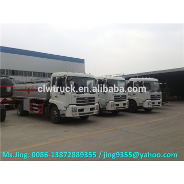 2015 New Euro 4 Dongfeng Tianjin 15-16m3 fuel tanker truck dimensions